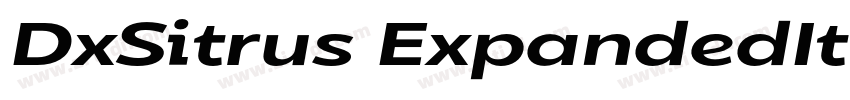 DxSitrus ExpandedIta字体转换